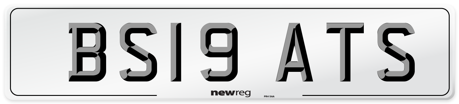 BS19 ATS Number Plate from New Reg
